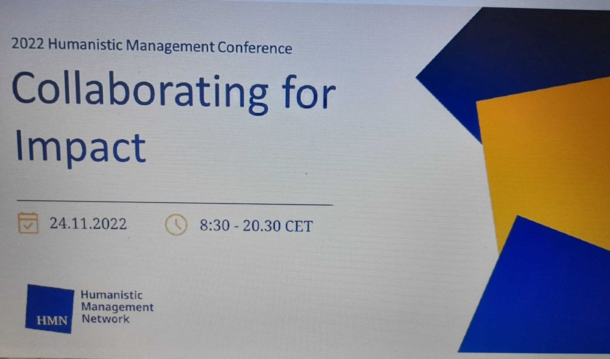 Odrakiewicz Humanistic Management Conference o tematyce  Collaborating for Impact GSW Milenium