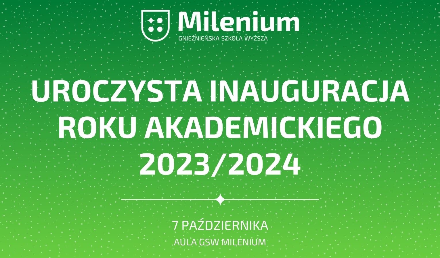 Inauguracja roku akademickiego 2023/2024
