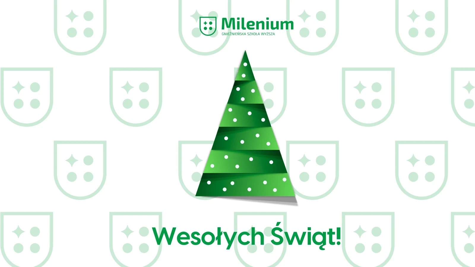 Gnieźnieńska Szkoła Wyższa Milenium życzy Wesołych Świąt oraz Szczęśliwego Nowego Roku!
