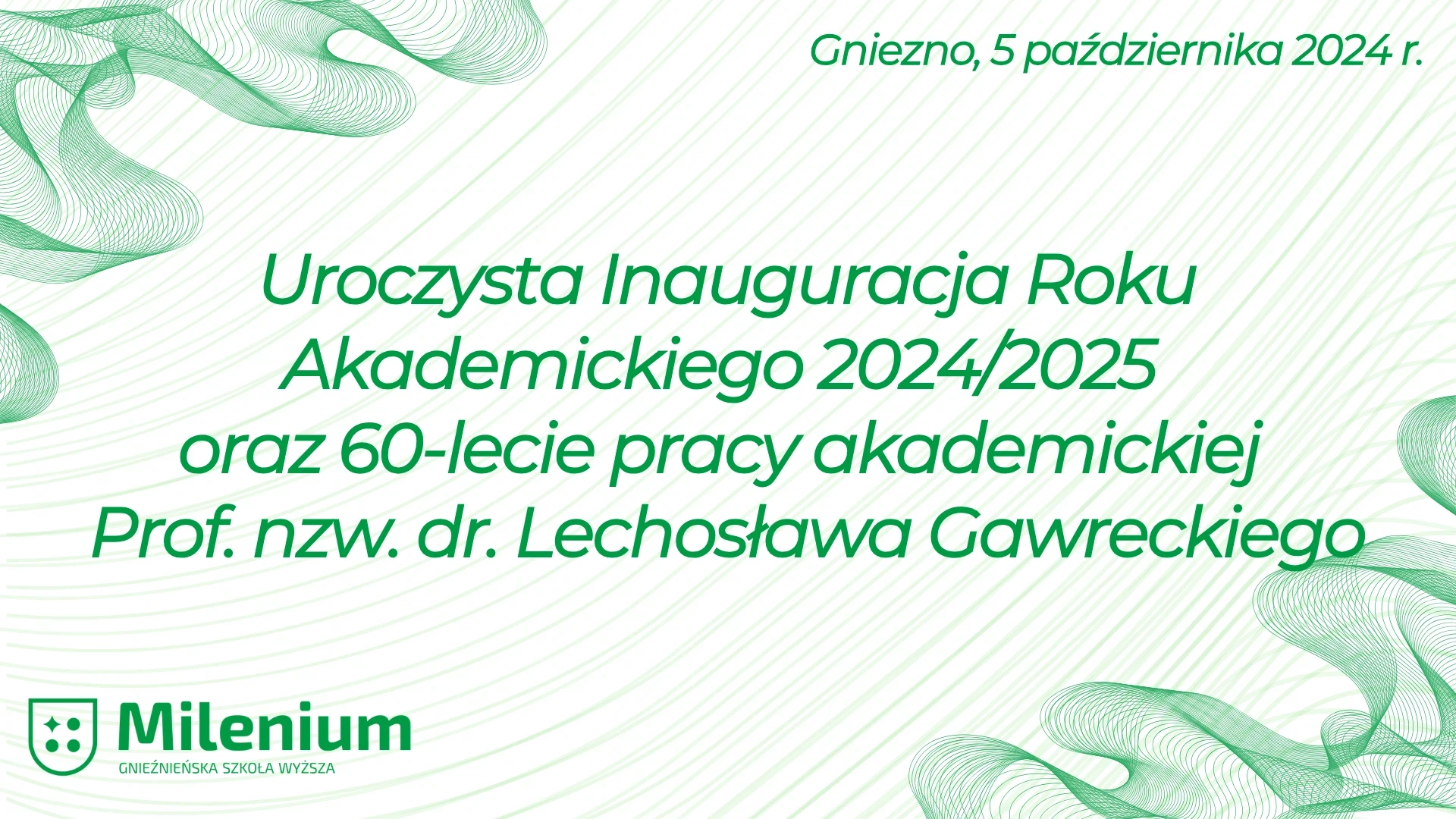 Inauguracja roku akademickiego 2024/2025