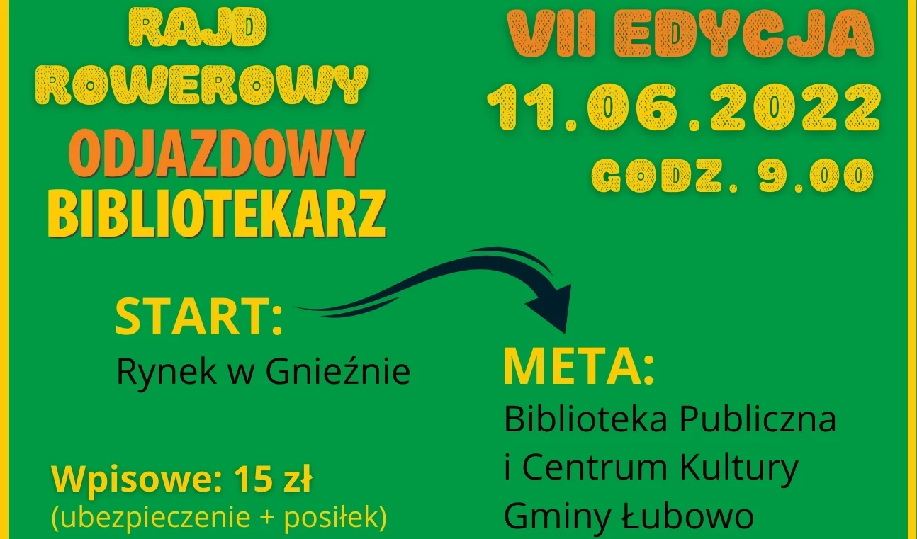 Biblioteka GSW Milenium zaprasza na Rajd Rowerowy "Odjazdowy Bibliotekarz"